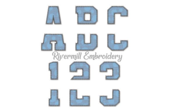 7 Split Varsity Zig Zag Embroidery Font Review