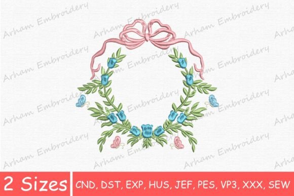 Blue Flowers Bow with Butterfly Monogram Review