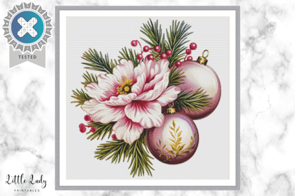 Christmas Ball Cross Stitch Pattern PDF Review for Etsy Sellers