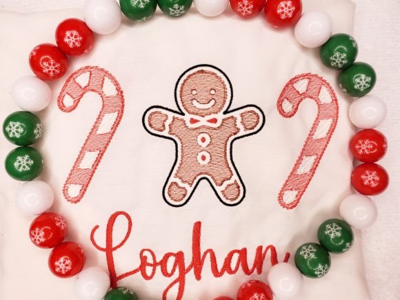 Christmas Gingerbread Candy Cane Embroidery Design Review