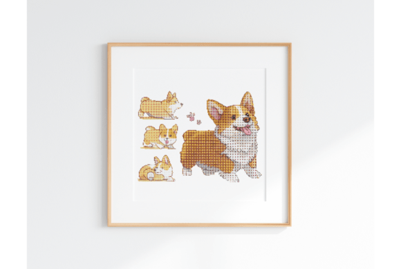 Corgi Cross Stitch Pattern Review for Small Business Merchandise