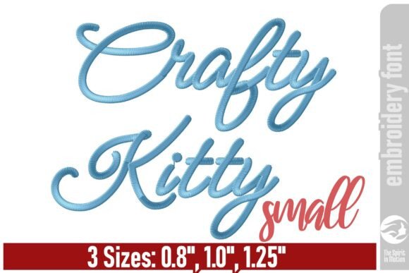 Crafty Kitty Embroidery Font - Small Review for Business Use