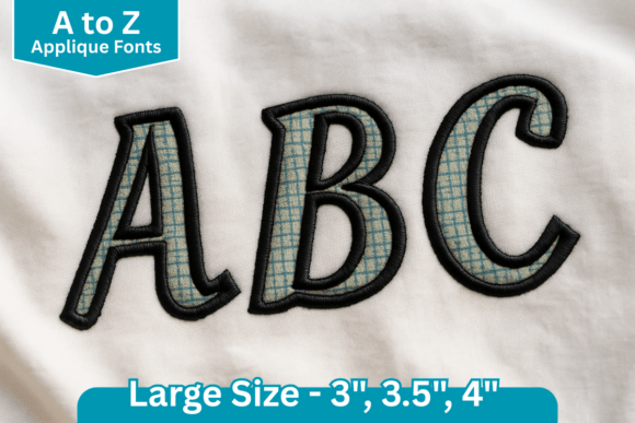 Curvy Applique Embroidery Font Review for Apparel Projects