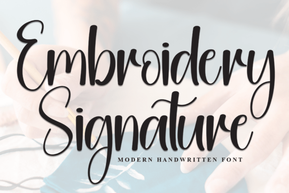 Embroidery Signature: A Timeless Font for Holiday Creations