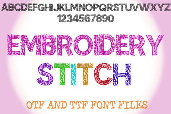 Embroidery Stitch: A Festive Font for Seasonal Creations