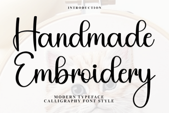 Handmade Embroidery: A Warm, Playful Font for Creative Sellers