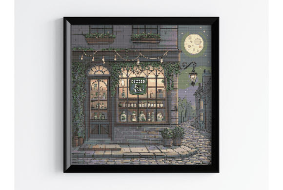 Review: Night Coffee Shop Embroidery Design for Seasonal Use