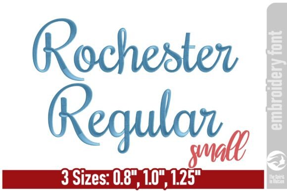 Rochester Embroidery Font - Small Review
