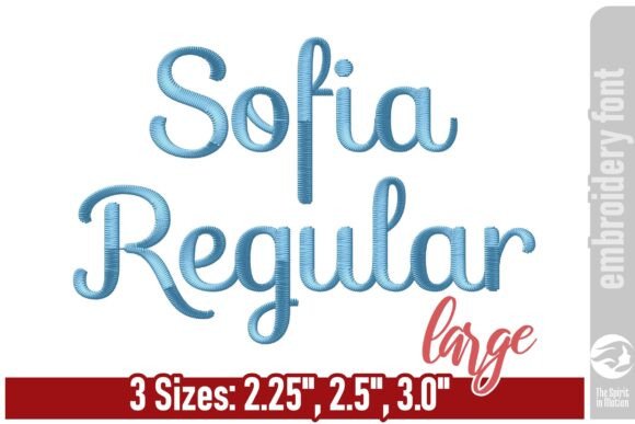 Sofia Regular Embroidery Font - Large: A Playful Seasonal Essential