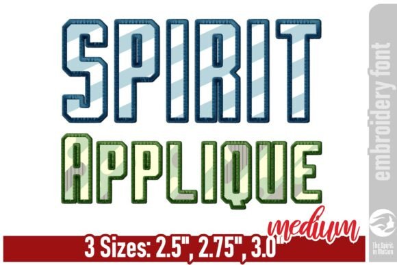 Spirit Applique Embroidery Font - Medium Review for Craft Fair Success