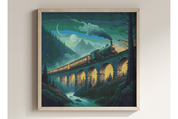 Vintage Steam Train Cross Stitch Pattern Review for Personalized Gifts