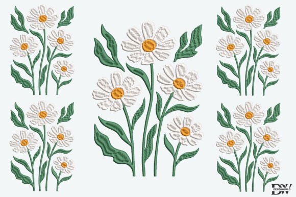 White Flowers Embroidery Design Review for Personalized Gifts